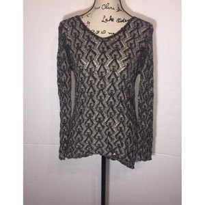 3/$10 Cupio High-Low Knit Top V-Neck Long-Sleeve